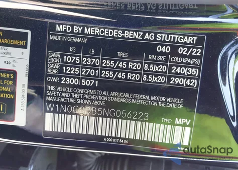 2022 Mercedes-Benz Glc 300 Suv z USA, uszkodzony, nr VIN W1N0G8DB5NG056223